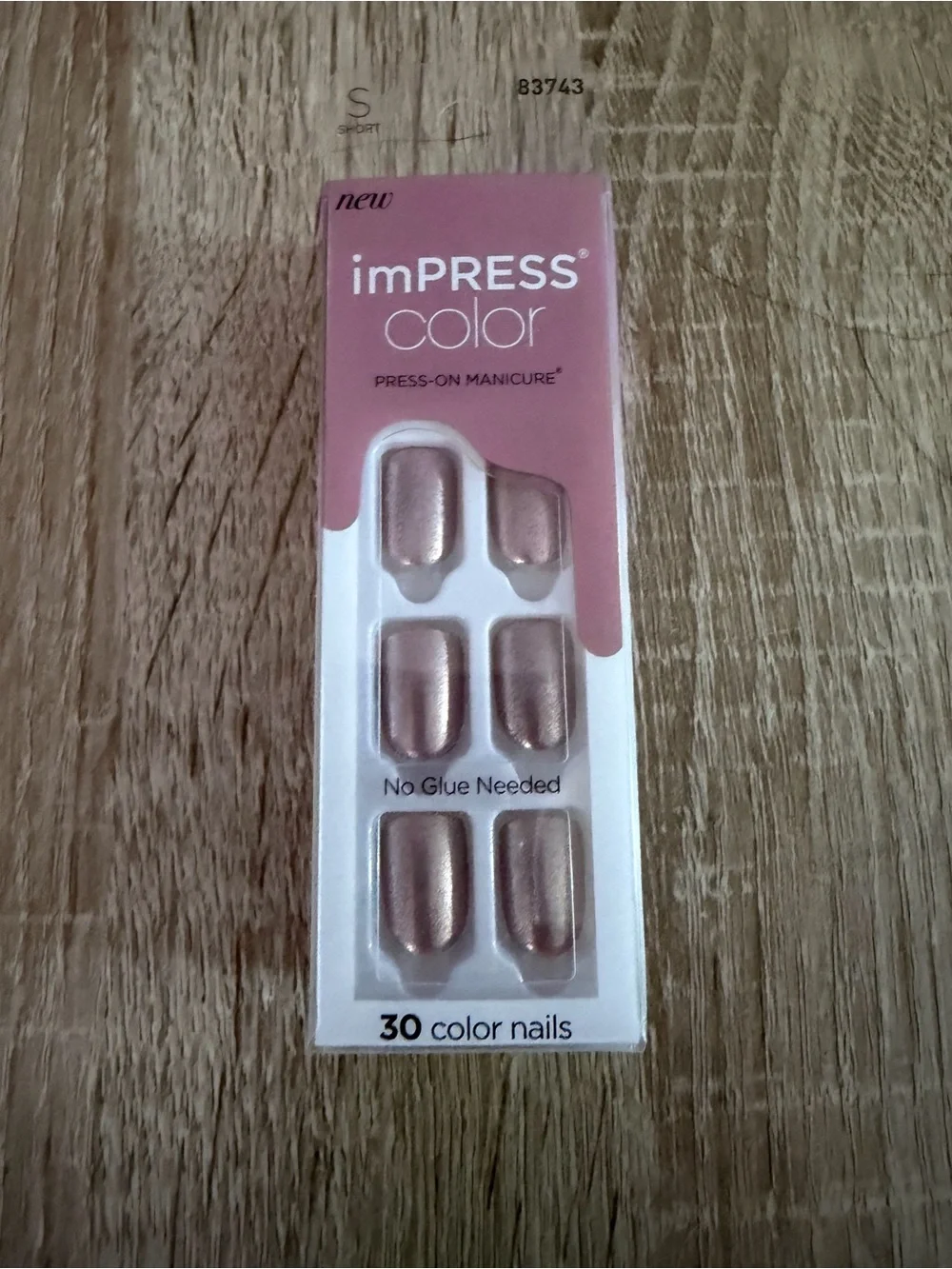 imPRESS Color Press-On Nails in Rose Gold Metallic